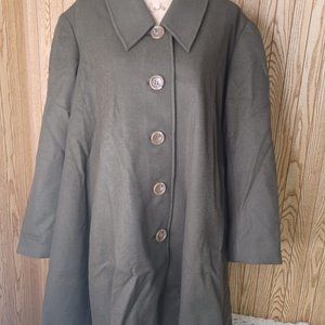 Lattelier Cape-Shape Cashmere Coat